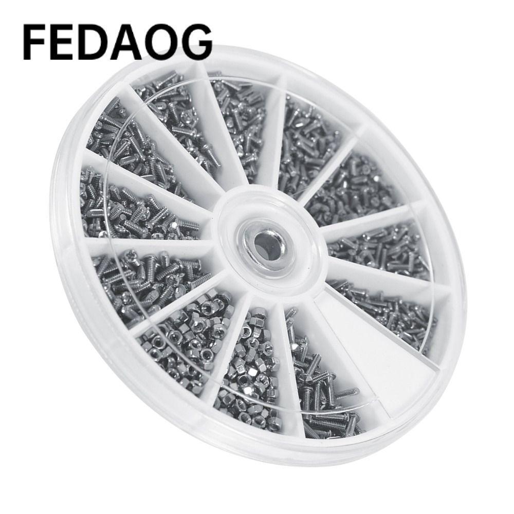 FEDAOG Vít Nhỏ Ốc Vít Đai Ốc, Các Loại Đa Năng Cho Tiện Ích Các Loại Hạt Đa Dạng Cho Kính Mắt Bảo Tr