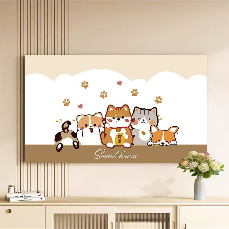 32 inch Full Cover TV Cover Co Giãn Bụi 55 inch 65 inch Treo Tường Cong 85 inch Phong Cách Trung Quố