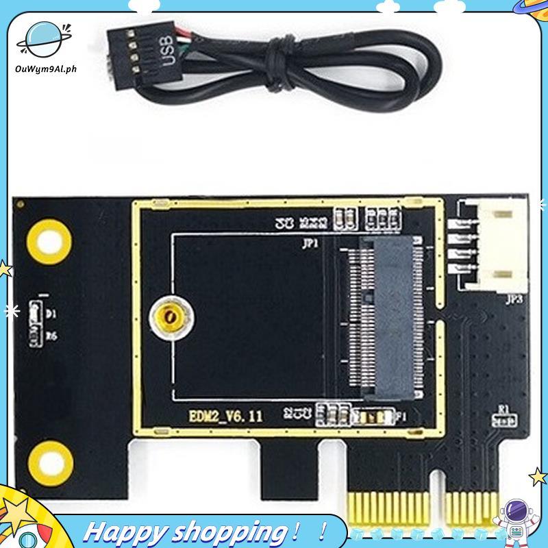 [ouwym9al] Thẻ chuyển đổi thẻ mạng không dây NGFF M.2 sang PCIE Hỗ trợ thẻ mạng 7260 8265 1650 1675X