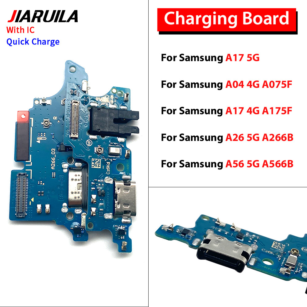 Có IC Cho Samsung A17 5G A04 A17 4G A26 A56 5G Cổng Sạc USB Ban Micro Cáp Mềm