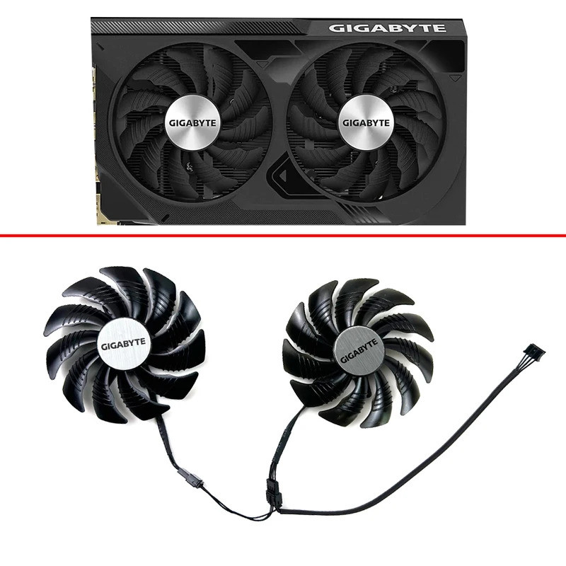 Quạt Làm Mát 88MM 4PIN Cho Gigabyte RTX 4070 4060 4060TI WINDFORCE 2X OC Quạt card video T129215SU G