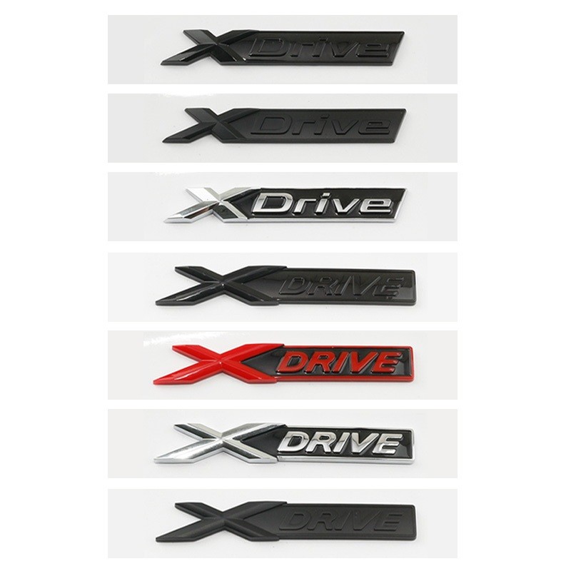 BMW sửa đổi Xdrive Sdrive logo BMW Trunk Fender bên biểu tượng Nhãn dán bốn bánh chuyển vị decal cho