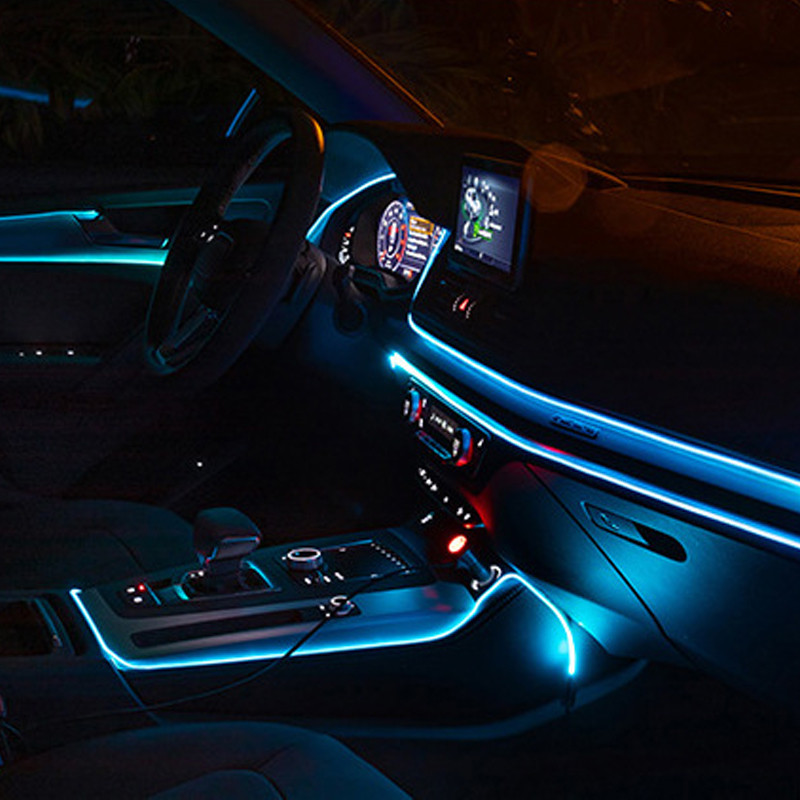 iuggyit Dây đèn LED LYMOYO 5m trang trí nội thất xe hơi đẹp mắt