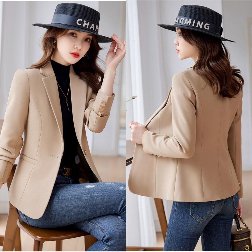 áo khoác blazer nữ basic đẹp cao cấp mỏng nhẹ sang chảnh áo khoác trung niên nữ xinh vest cardigan h