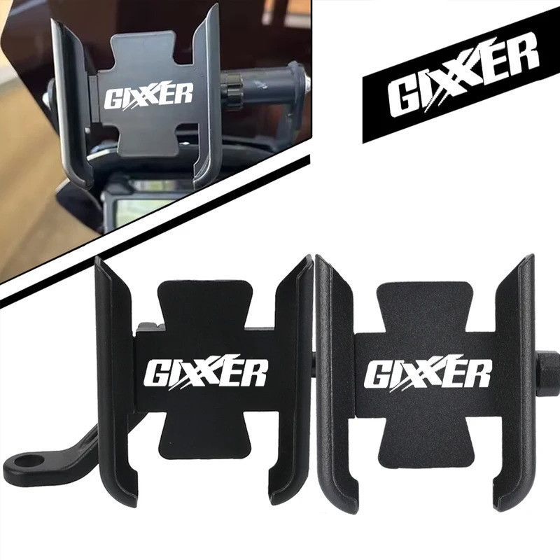 Tay Lái Xe Máy Gương Giá Đỡ Điện Thoại Di Động GPS Đứng Cho SUZUKI GIXXER150 GIXXER 250SF 250 155 15