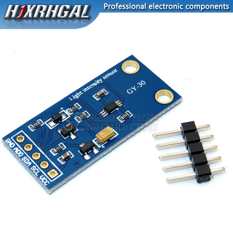 1 CÁI GY-30 BH1750 BH1750FVI Cảm biến chiếu sáng cường độ quang học kỹ thuật số BH1750FVI của mô-đun