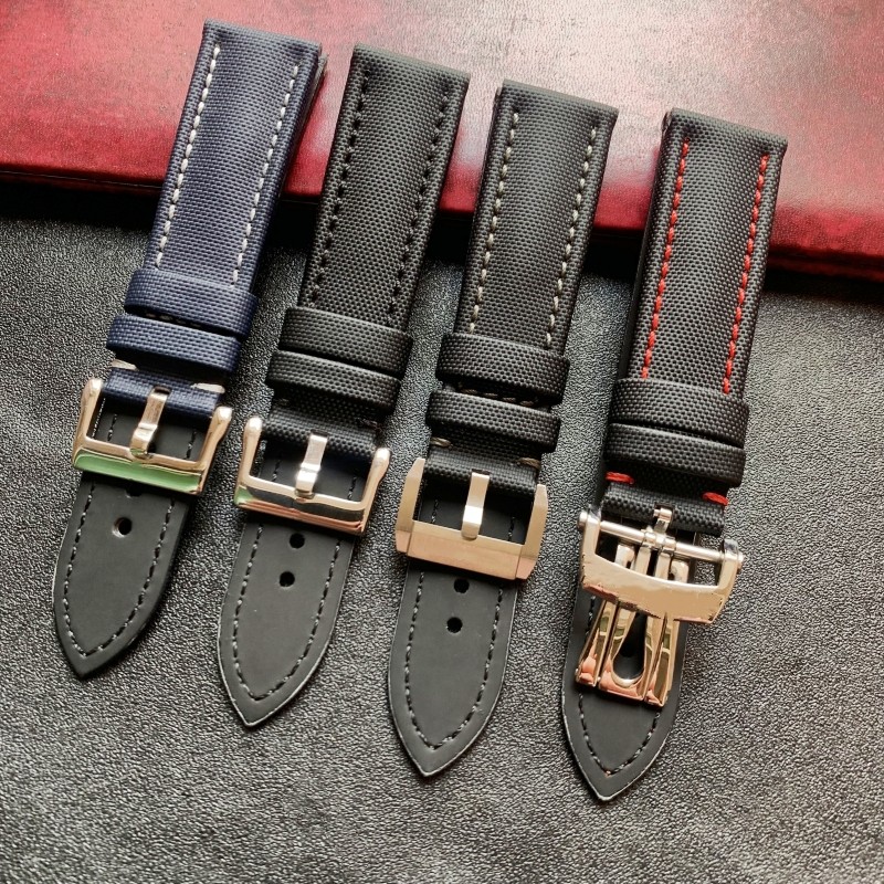 6/30✈Thích hợp cho dây đeo đồng hồ Blancpain Swatch đồng thương hiệu Swatch Blancpain da nylon chống