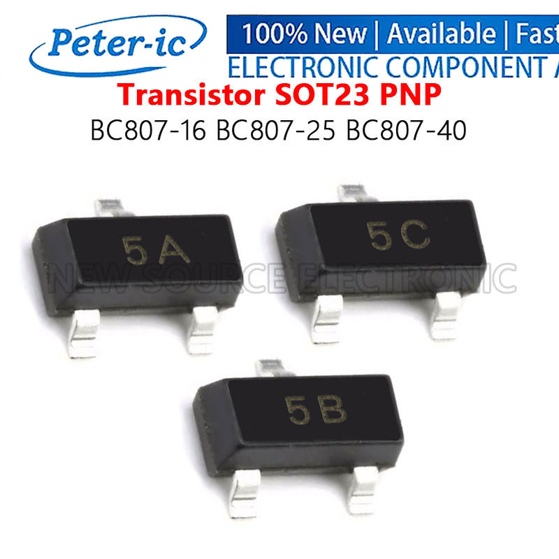 (20 chiếc) BC807-16 BC807-25 BC807-40 5A 5B 5C SOT23 PNP Bộ ba Chip SMD
