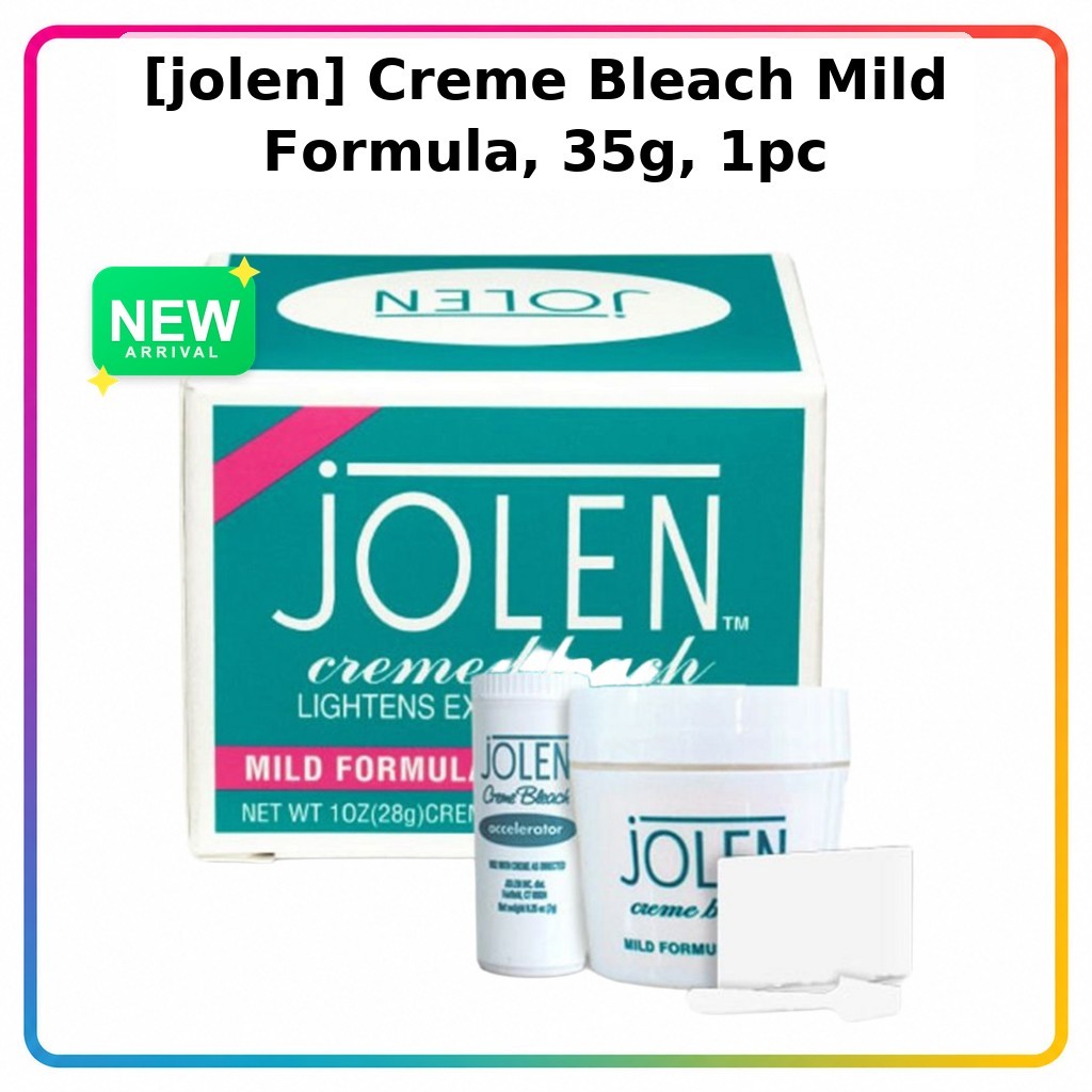 [Jolen] Kem tẩy trắng Creme Công thức nhẹ, 35g, 1 cái l Kem tẩy trắng nhẹ l Công thức nhẹ l Ứng dụng