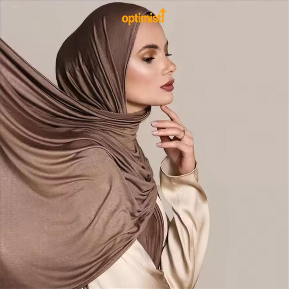 Khăn Hijab OPTIM, Khăn Hijab Modal Cotton Trơn 170x60cm, Thời Trang Dài Mềm Áo Hijab Nữ