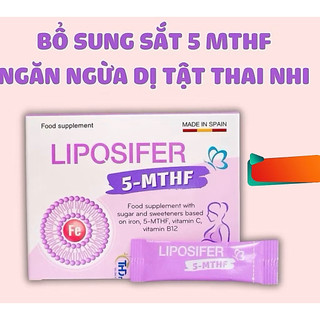 LIPOSIFER 5-MTHF – bổ sung sắt & folate thế hệ mới, ngăn ngừa dị tật thai nhi, mẹ khỏe con thông minh!