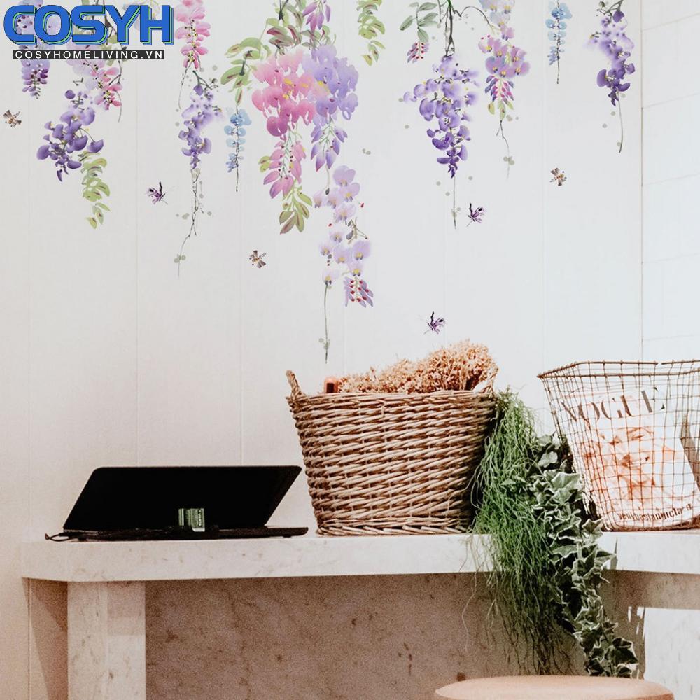 <cosyh>Wall Sticker Art DIY Decal Floral Flowers Colorful Decor Decoration Sticker Wall