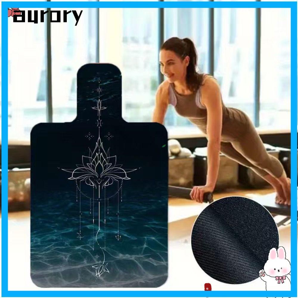 Thảm cải cách Pilates AURORY, Thảm Pilates siêu mỏng chống trượt, Máy cải cách Pilates lông cừu thấm