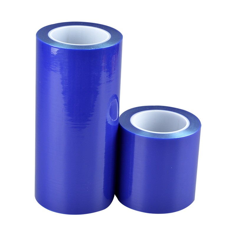 Đông Quan Yichenxin Đặc điểm kỹ thuật lớn Độ nhớt cao Blue pe Phim bảo vệ Tấm thép không gỉ Cửa kính