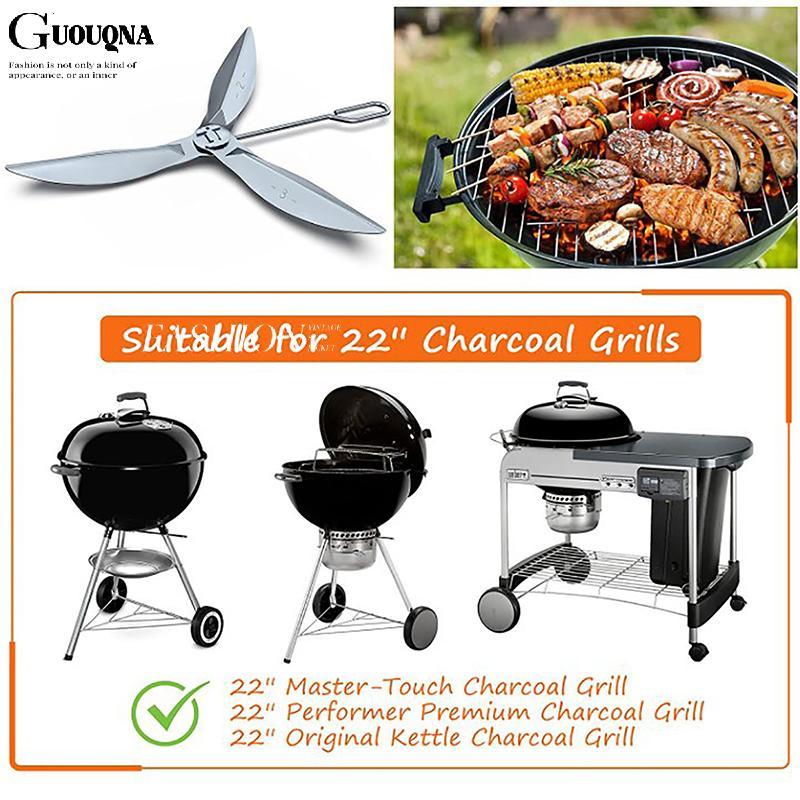 GUOUQNA Bộ hệ thống làm sạch một chạm Thiết kế cho Weber Kettle Grill, cho 7444 Weber Grill Thay thế