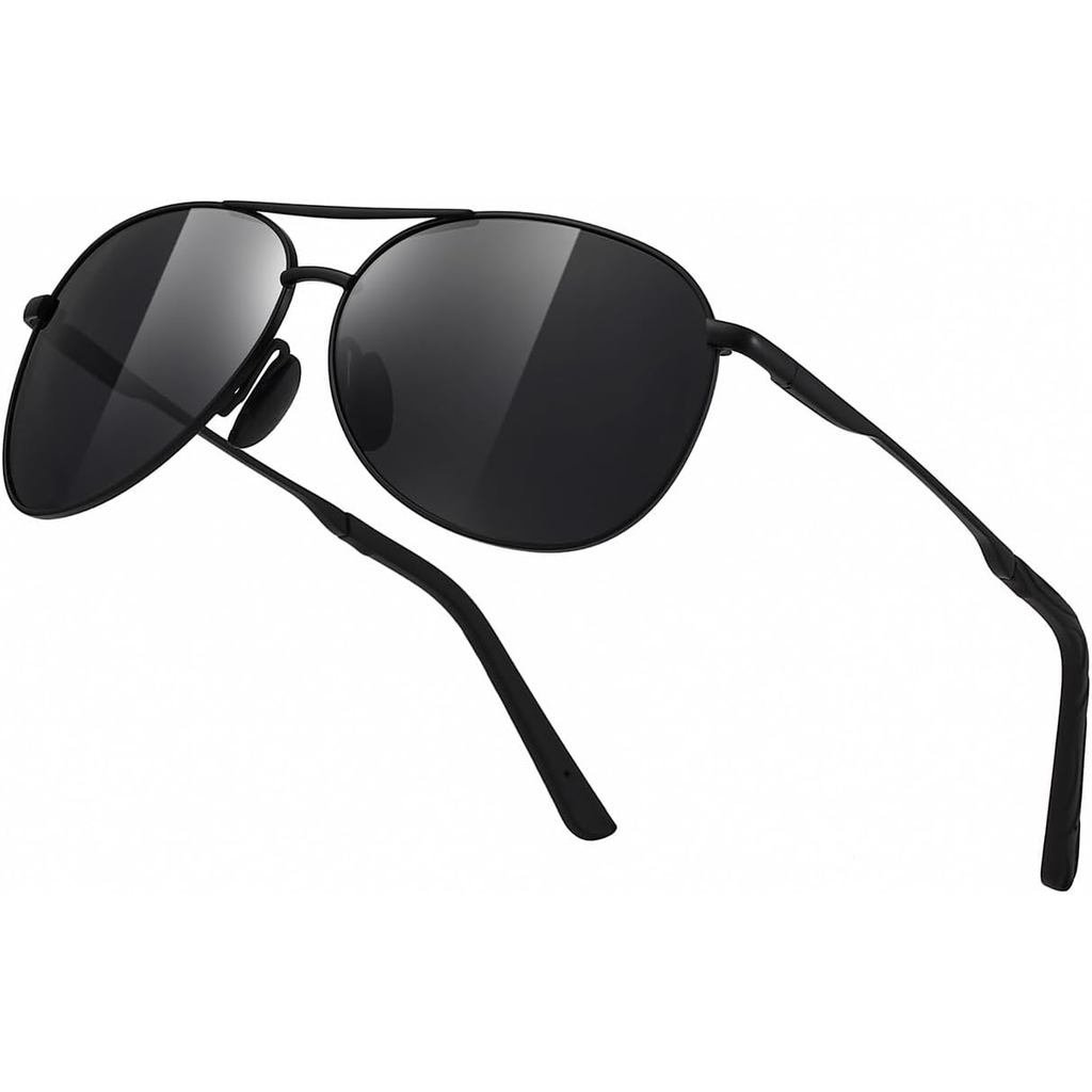 Kính râm Aviator dành cho nam nữ, Kính râm bảo vệ UV400 phân cực, Kính râm Aviator cổ điển để lái xe
