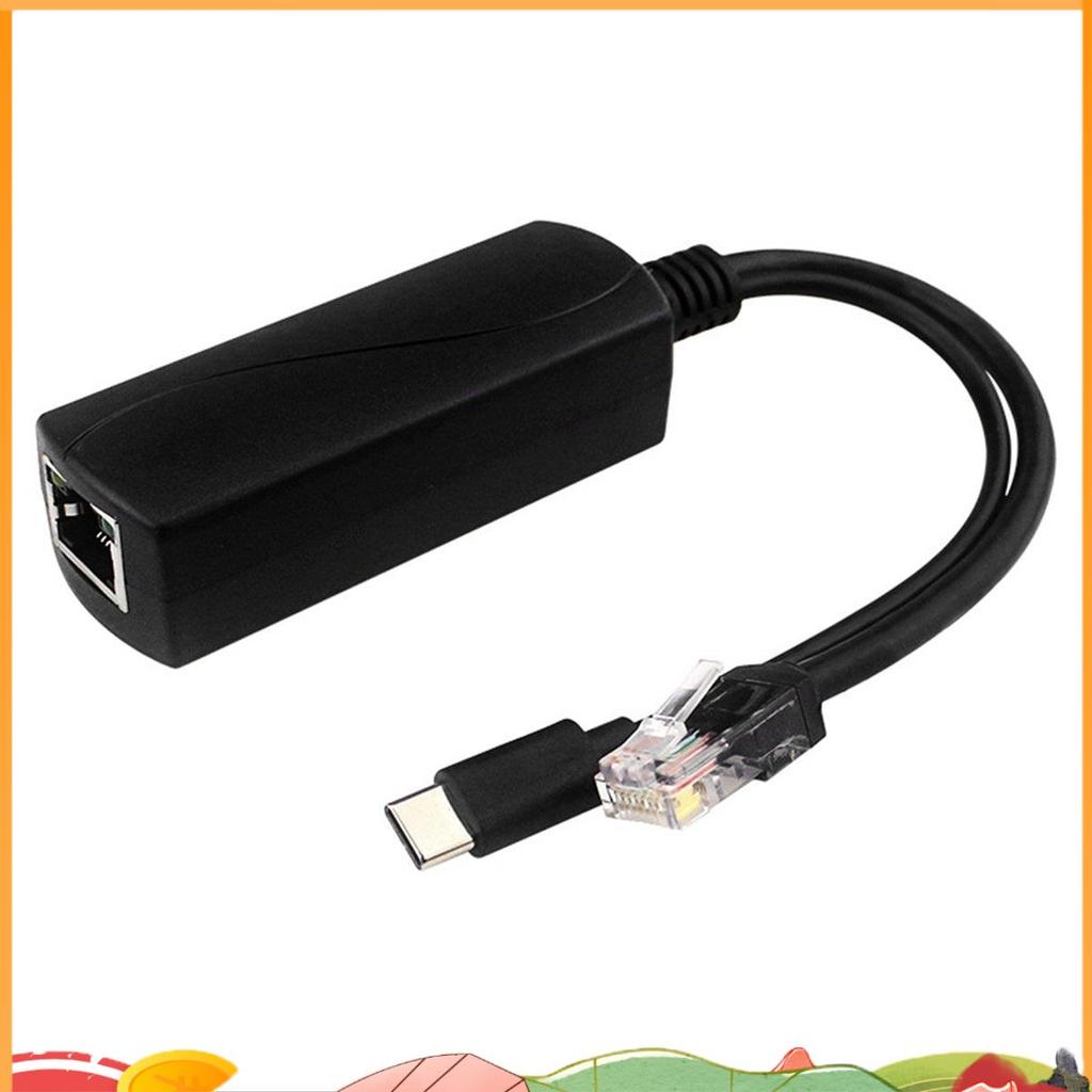 Bộ chia POE cho Raspberry Pi5 / 5 Thế hệ 5V 4A Giao diện Type-C Gigabit Ethernet Power qua Ethernet 
