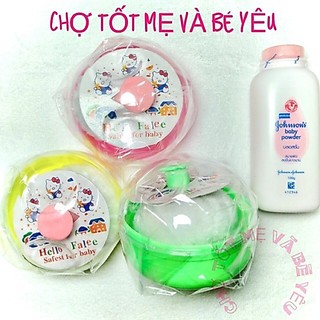 HỘP ĐỰNG PHẤN/BÔNG DẶM PHẤN KÈM PHẤN RÔM JOHNSON