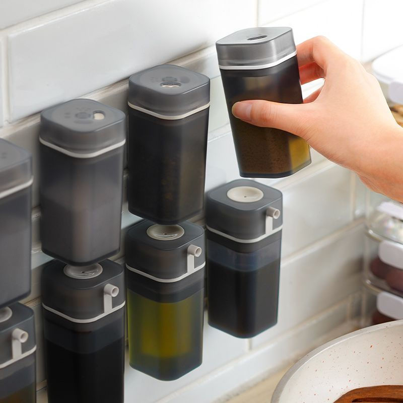New Product#Japanese magnetic seasoning bottle for home use, moisture-proof salt jar, pepper powder,