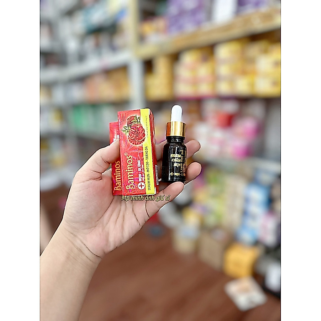 Serum linh chi đỏ chấm mụn thâm mờ sẹo trắng da 10ml ( Mẫu Mới)