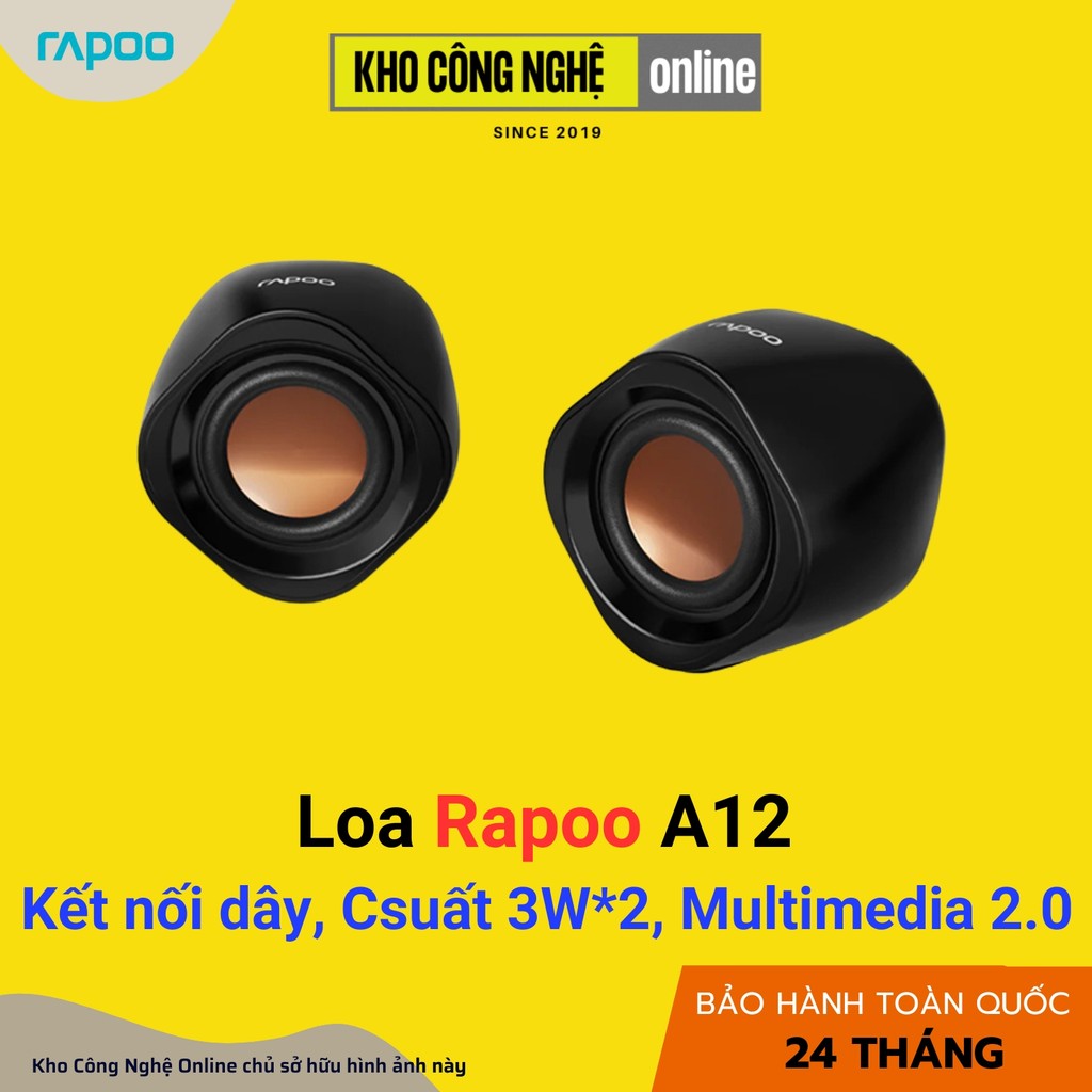 Loa Máy Tính Rapoo A12 (Hàng Chính Hãng)