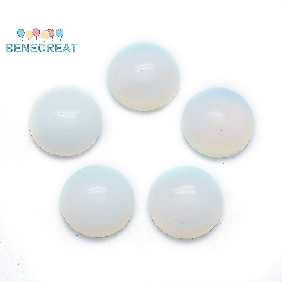 BENECREAT 5 chiếc Cabochons ite Nửa tròn 12x4 ~ 5mm