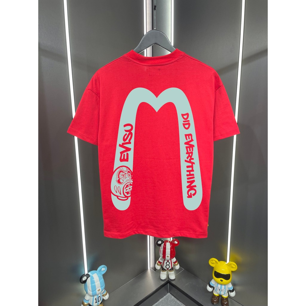 Áo thun Evisu / Áo thun Evisu in hình ngắn tay nam nữ Áo thun hợp thời trang Áo thun công sở Áo thun