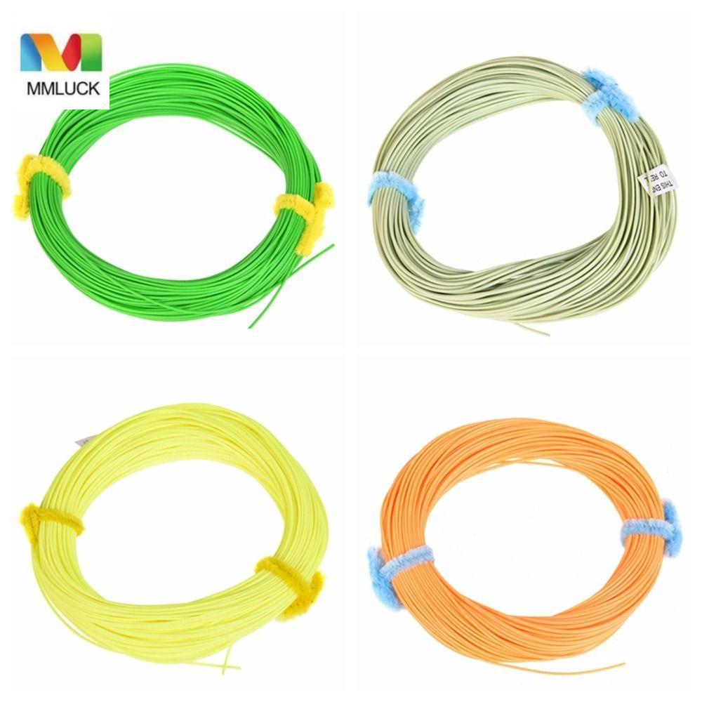 MMLUCK Fly Fishing Line, 100FT Long Casts Forward Floating, Phụ kiện câu cá WF3FWF8F Fluo Front 4 mà