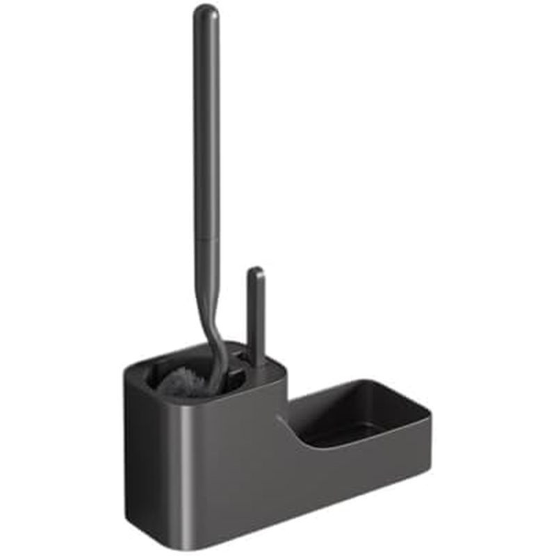 Wall Mounted Toilet Brush Household Set, no Drilling, Toilet Brush Long Handle, Cleaning Brush Gap