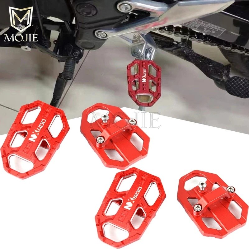 Phụ Kiện Xe Máy Thép Không Gỉ Chân Chốt Footpegs Chân Còn Lại Cho Xe Honda NX400 NX 400