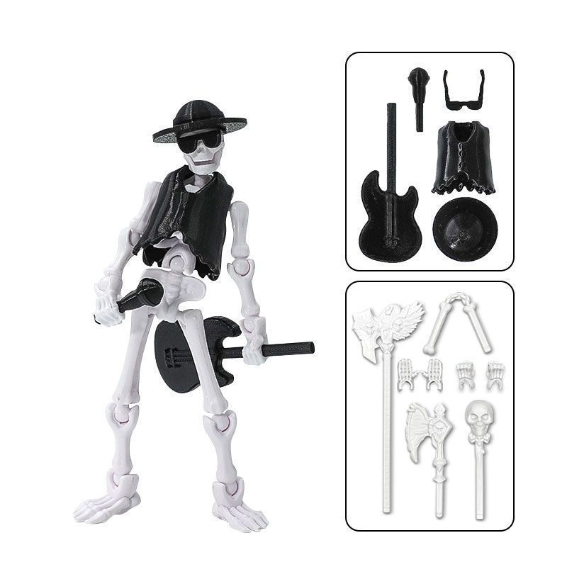 diy Funny model figurines, multi-jointed movable dolls, assembled pendants, new bone and skeleton to