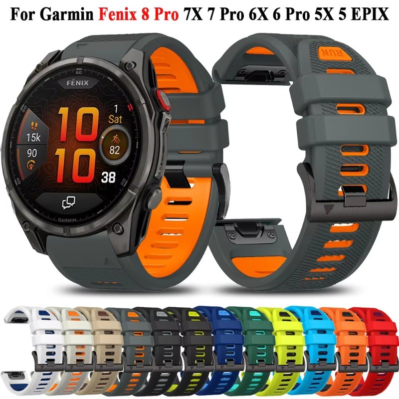 Dây đeo đồng hồ QuickFit 22mm 26mm Fenix8 Pro cho Garmin Fenix 8 Pro 47mm 51mm E 7 7X 6 6X / Enduro 