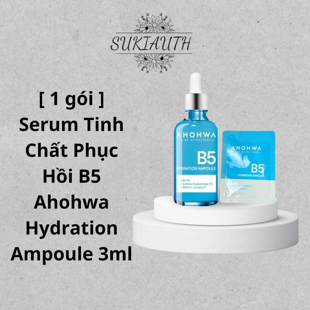 [ 1 gói ] Serum Tinh Chất Phục Hồi B5 Ahohwa Hydration Ampoule 3ml