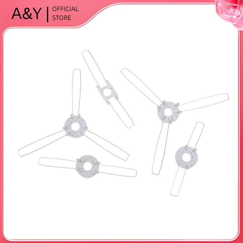 A & Y 4 Cái 2-Forks 3-Forks Kẹp lò xo cố định mạ kẽm Bule để cố định tấm chắn đèn DIY cho đèn Panden