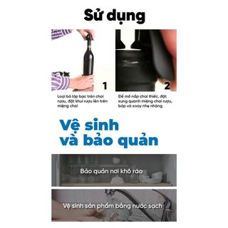 Vacu Vin - Dụng Cụ Khui Rượu (Nắp Thiết)