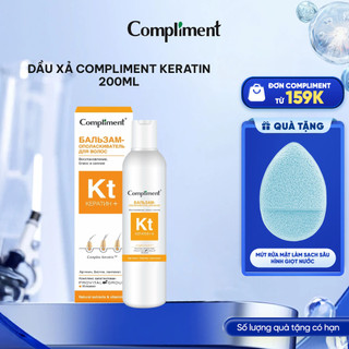 Dầu xả Compliment Keratin phục hồi tóc hư tổn, giúp tóc bóng mượt 200ml