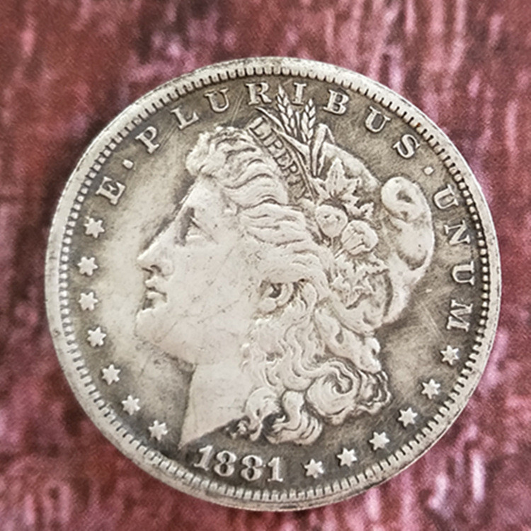 Đô la bạc 1881 Mỹ có thể thổi được Đô la bạc Moore Coin Morgan Coin Bộ sưu tập tiền xu Đô la bạc 202