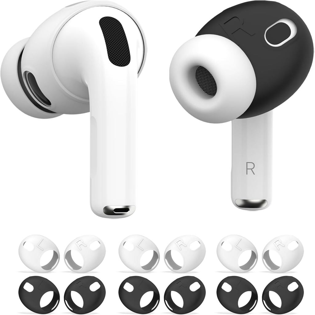 (6 Cặp) Vỏ Tai Cho AirPods Pro 3 [Phù Hợp Với], Vỏ Tai Silicon Mềm AirPod Pro 3 Chống Trượt Air Pod 
