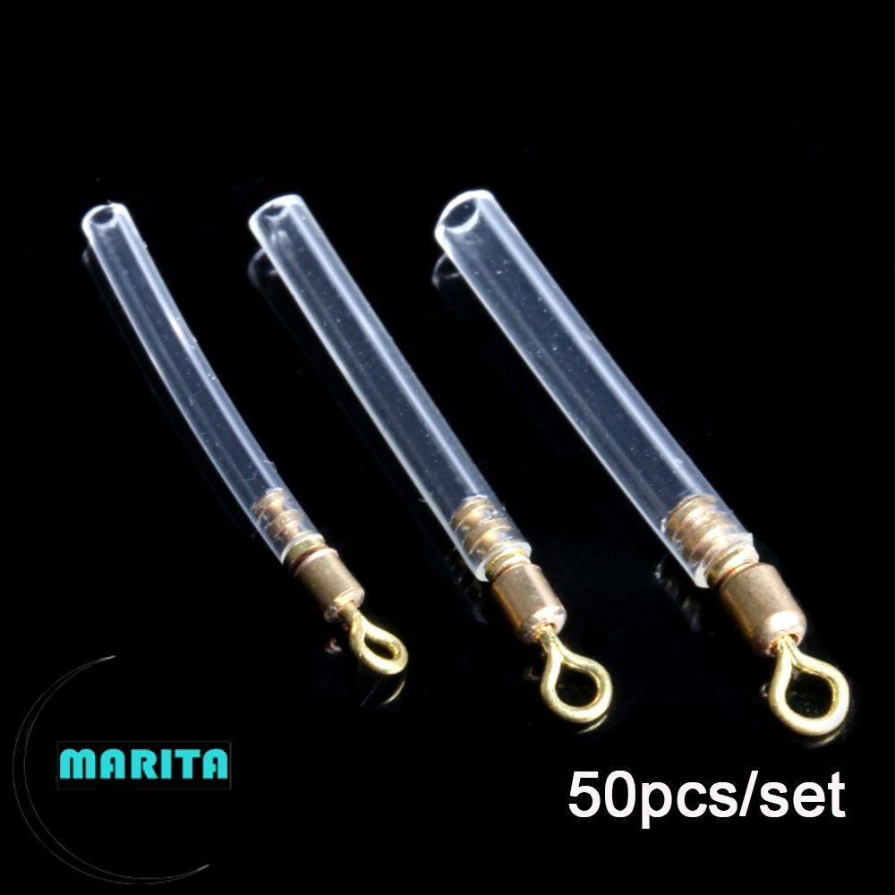 MARITA 50 Chiếc Khối Xoay Ống Nóng Peche Accesoires Silicone Fishing Gear