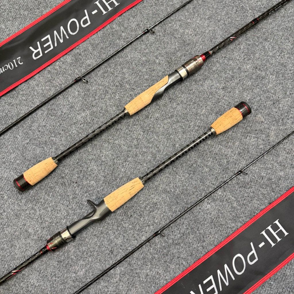 Cần Câu Lure Carbon Hi Power Thế Hệ II Slidebar Đầu Bu Chống Xoắn – Xoắn X Toàn Thân 1m8 2m1 2m4 | 5