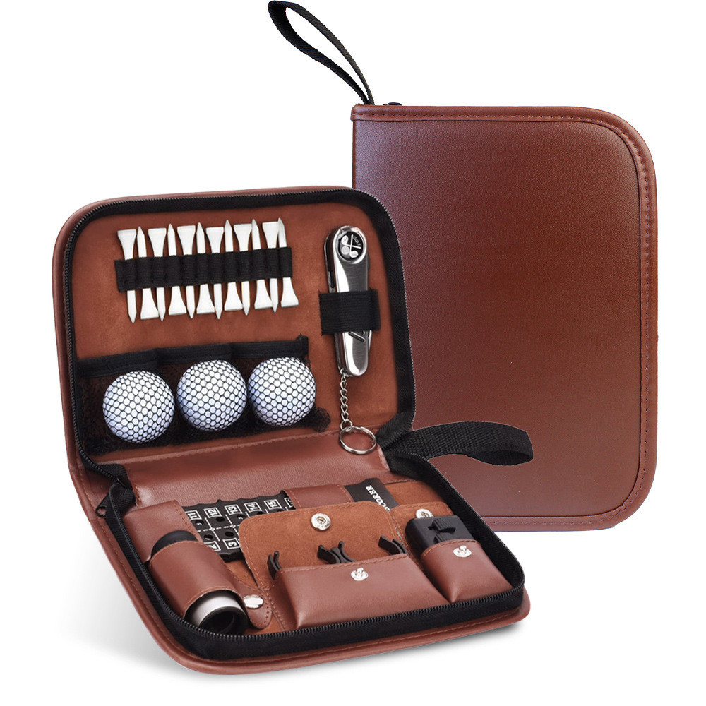 Golf tool bag, golf accessory bag, convenient to carry, multifunctional, large-capacity storage leat