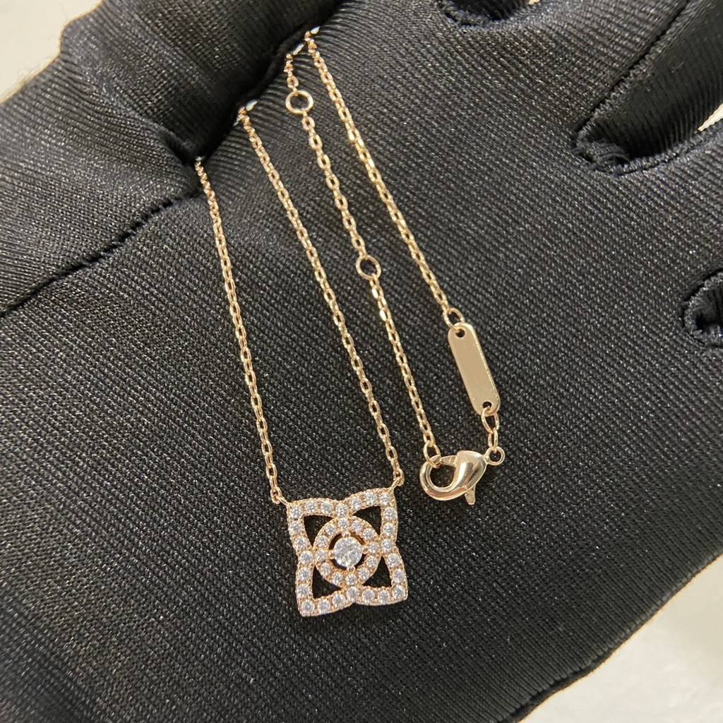 Lotus flower necklace, necklace with an extension chain, jewelry necklace