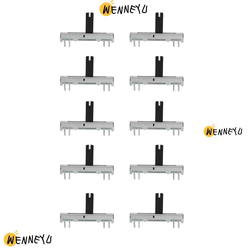 EENNEYU 10 CÁI B50K Potentiometer, B50K Trượt Trượt Trượt Siding Slide Potentiometer, Chuyên Nghiệp 