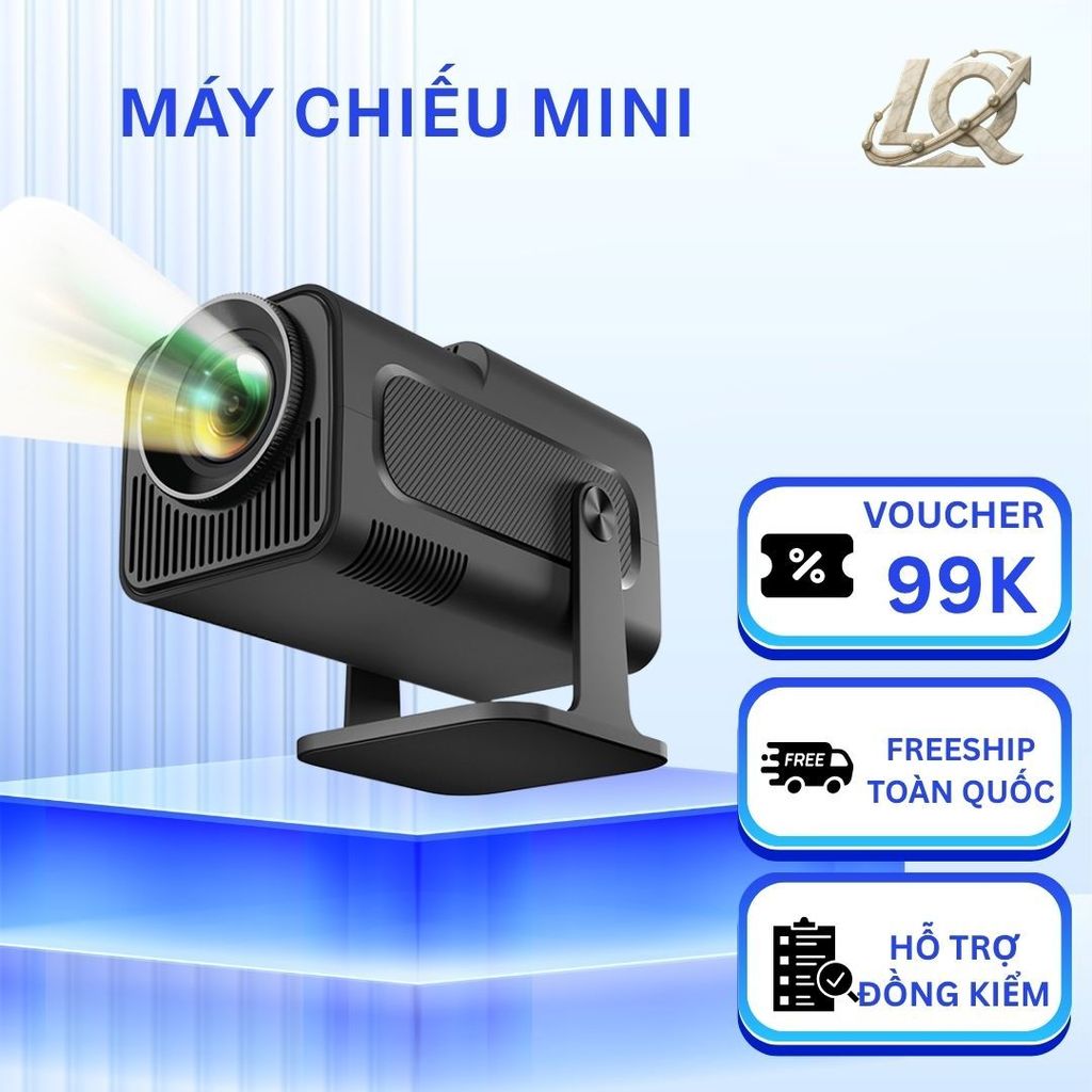 LQ- Máy chiếu HY320 Android 11 HD projector Tự động Keystone WiFi 2.4/5G Kết nối điện thoại laptop i