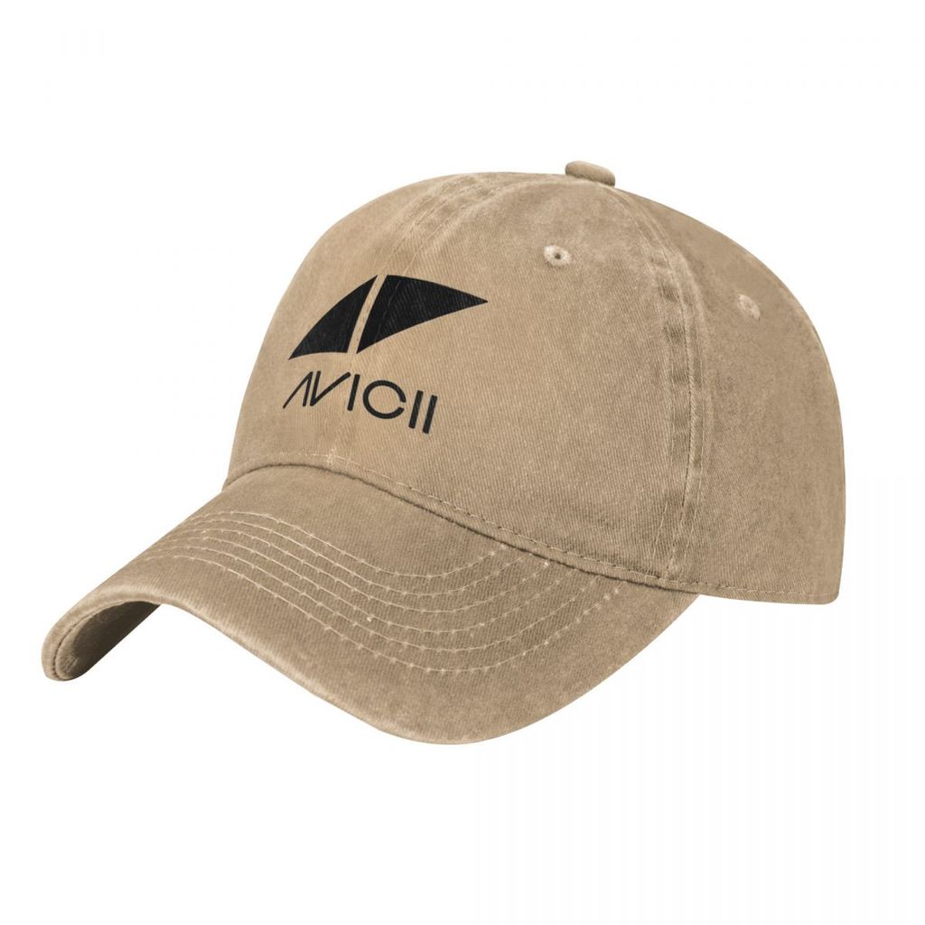 Logo Avicii Người Lớn Rửa Mũ Cao Bồi Cotton Cong Vành Mũ Chống Nắng Đơn Giản Thường Ngày Phù Hợp Với