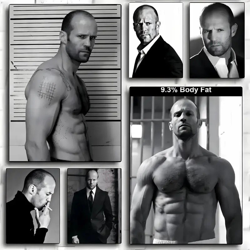 1DHF j-Jason Statham Action _ Tranh Ngôi Sao Thư Pháp Canvas Poster Nghệ Thuật Treo Tường Cho Phòng 