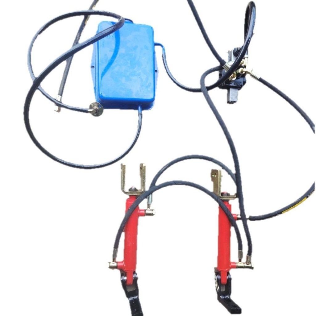 Bộ nâng thủy lực gắn ngoài 2 xy lanh độ chế cho máy kéo bốn bánh Đông Phương Hồng