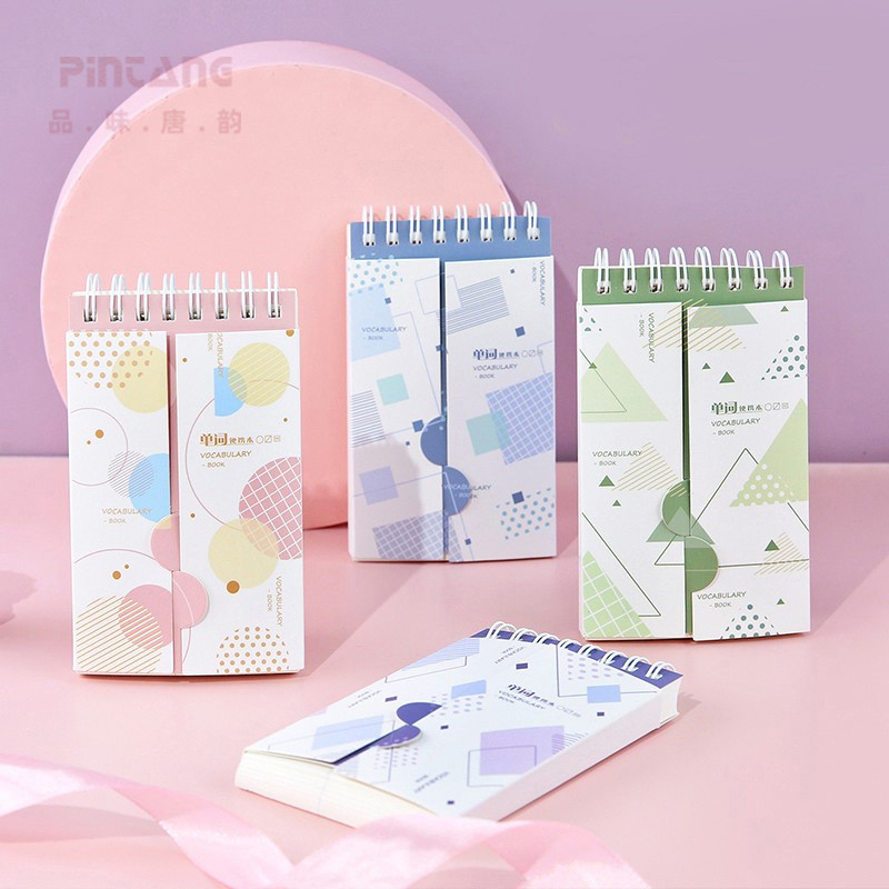 Rời Từ Tiếng Anh Sách Trống Thẻ Dày Note Note Note Note Notebook Móc Khóa Di Động Học Sinh Mini Bỏ T