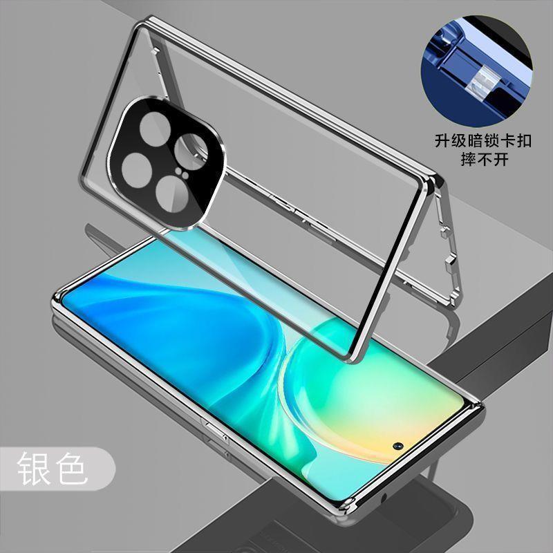 Ốp Lưng Cho IQOO 15 360 Hai Mặt Từ Tính Hấp Phụ Kim Loại Kính Cường Lực Bảo Vệ Cho VIVO IQOO 15 iqoo