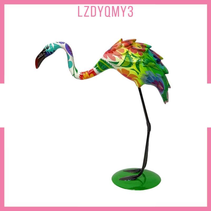 Điêu khắc Flamingo với đế phẳng đứng Flamingo Đỏ